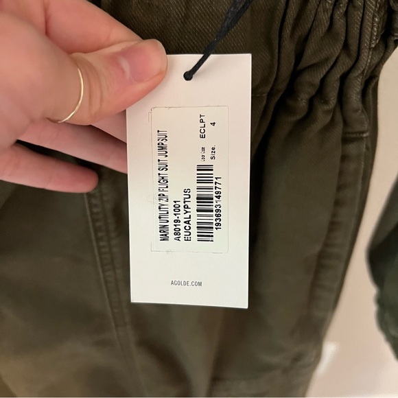 Agolde Olive Green Utility Jumpsuit - Picture 6 of 7